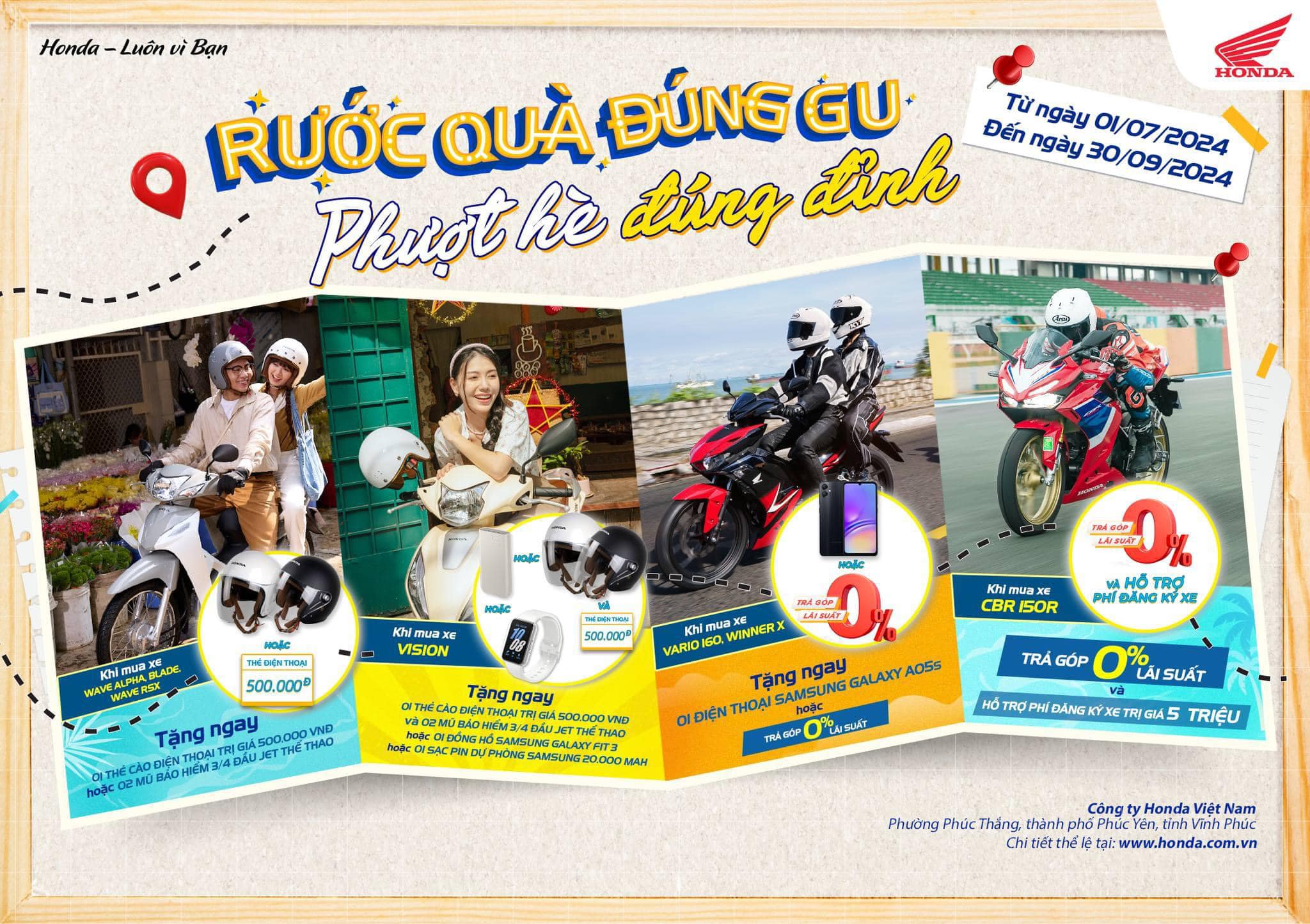 Chương trình khuyến mãi honda